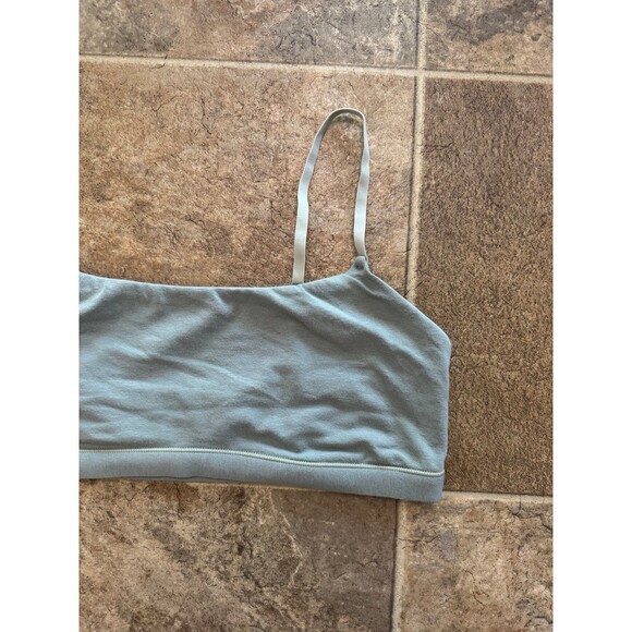Skims Cotton Jersey Scoop Bralette Mineral Size Large - Picture 7 of 11